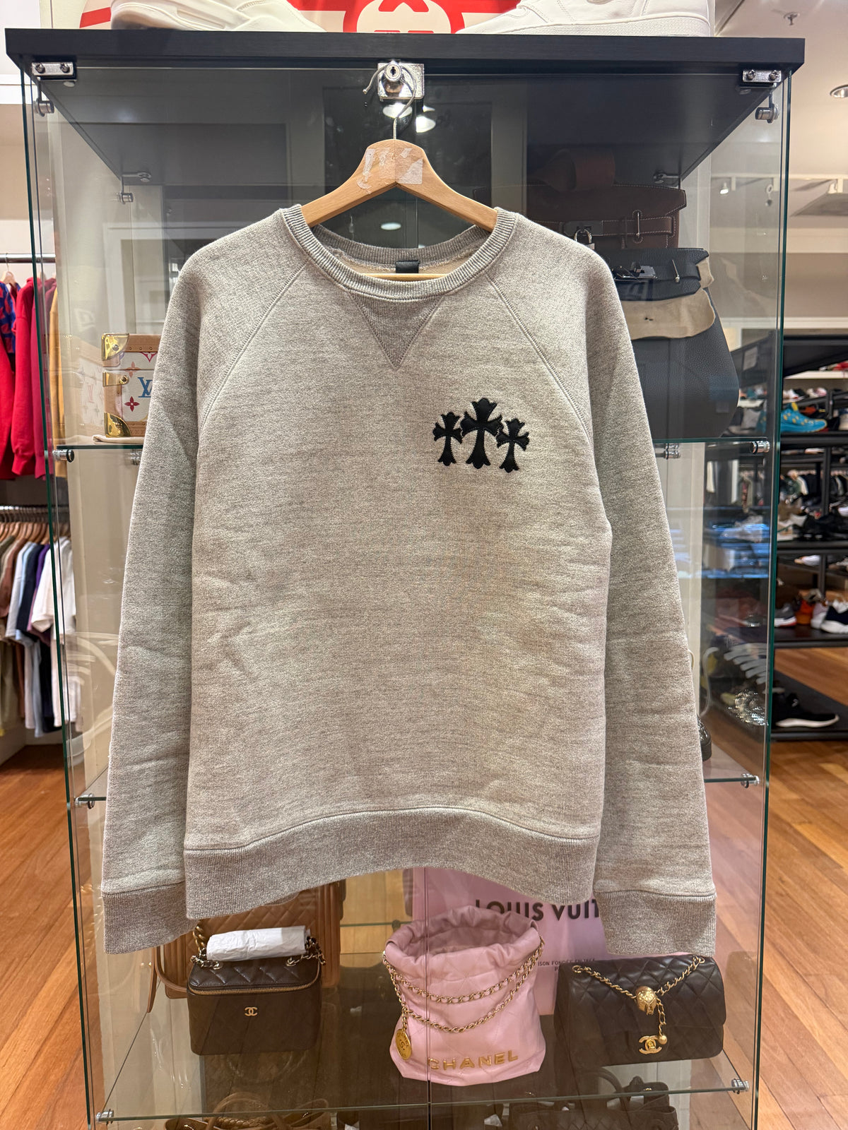 Chrome Hearts ‘7-Eleven’ Embroidered Crewneck - Grey