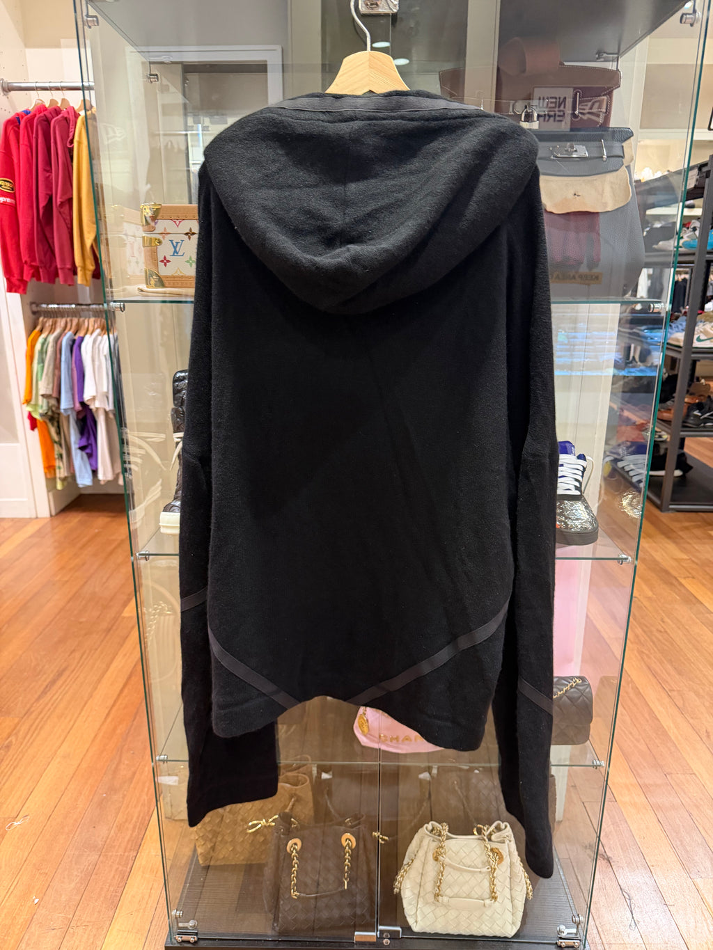 Greg Lauren Cashmere Baja Hoodie Black