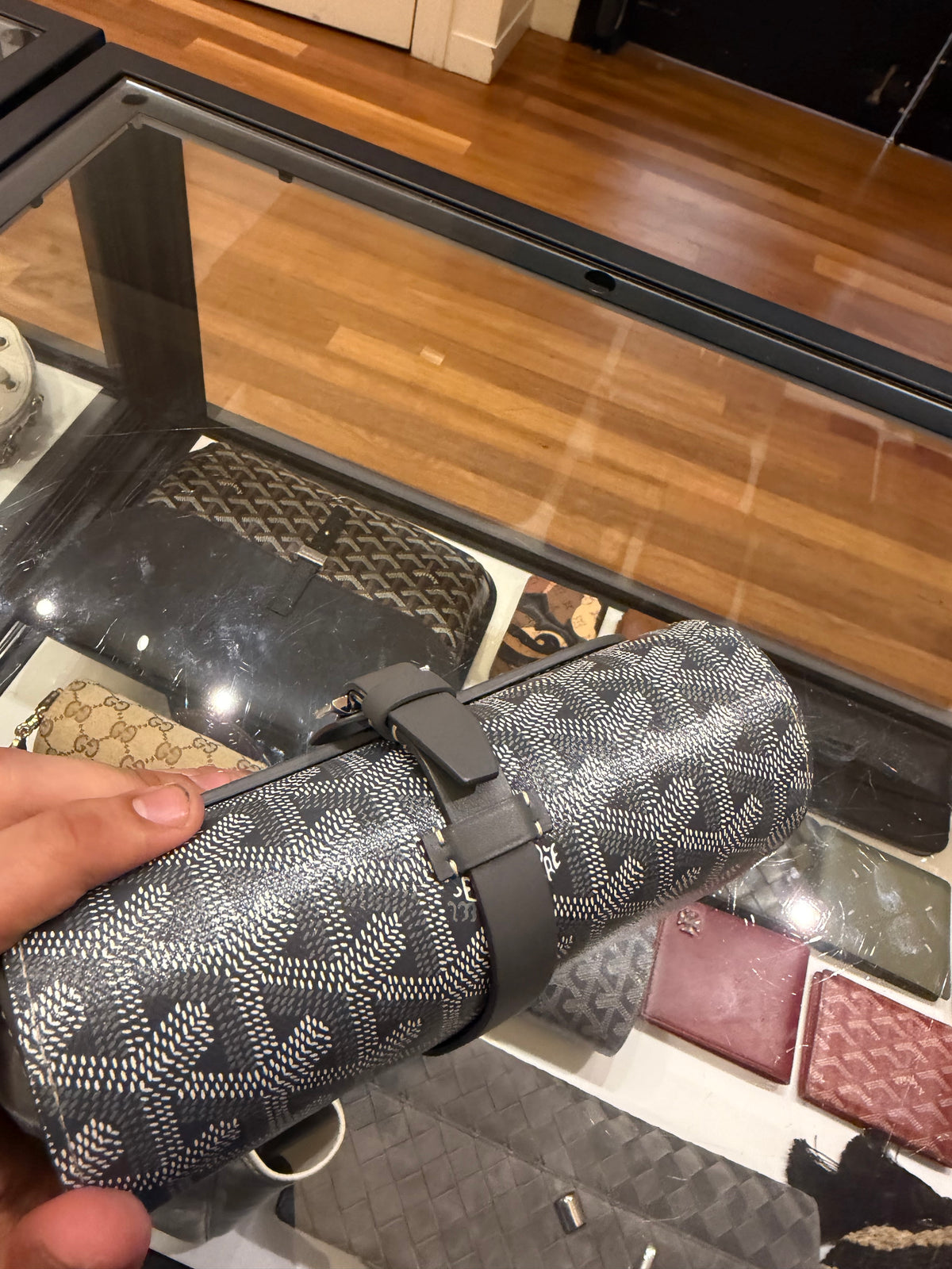 Goyard Montre De Voyage Grey Double Watch Case
