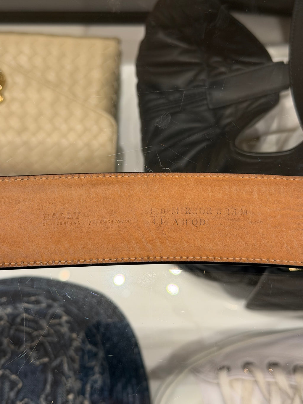 Bally Patent Leather Belt Red