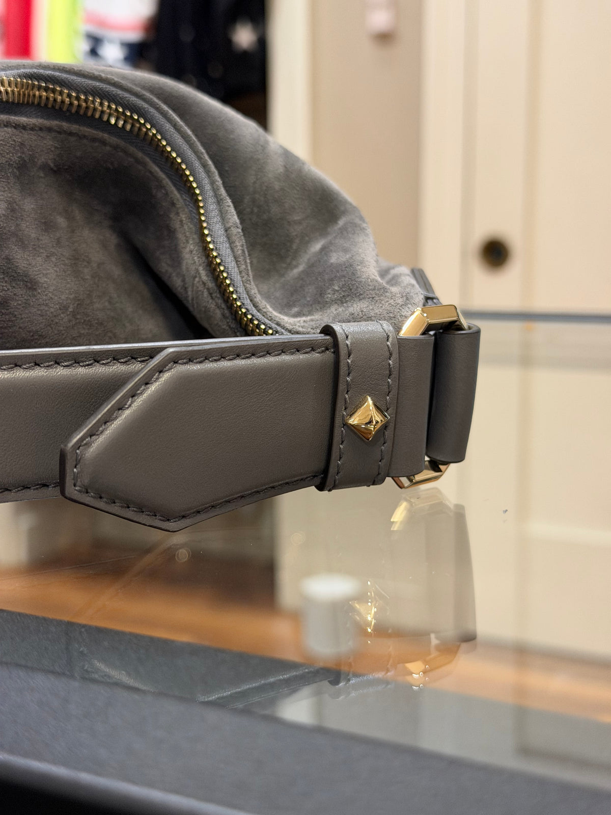 Jimmy Choo Ana Suede Hobo Bag