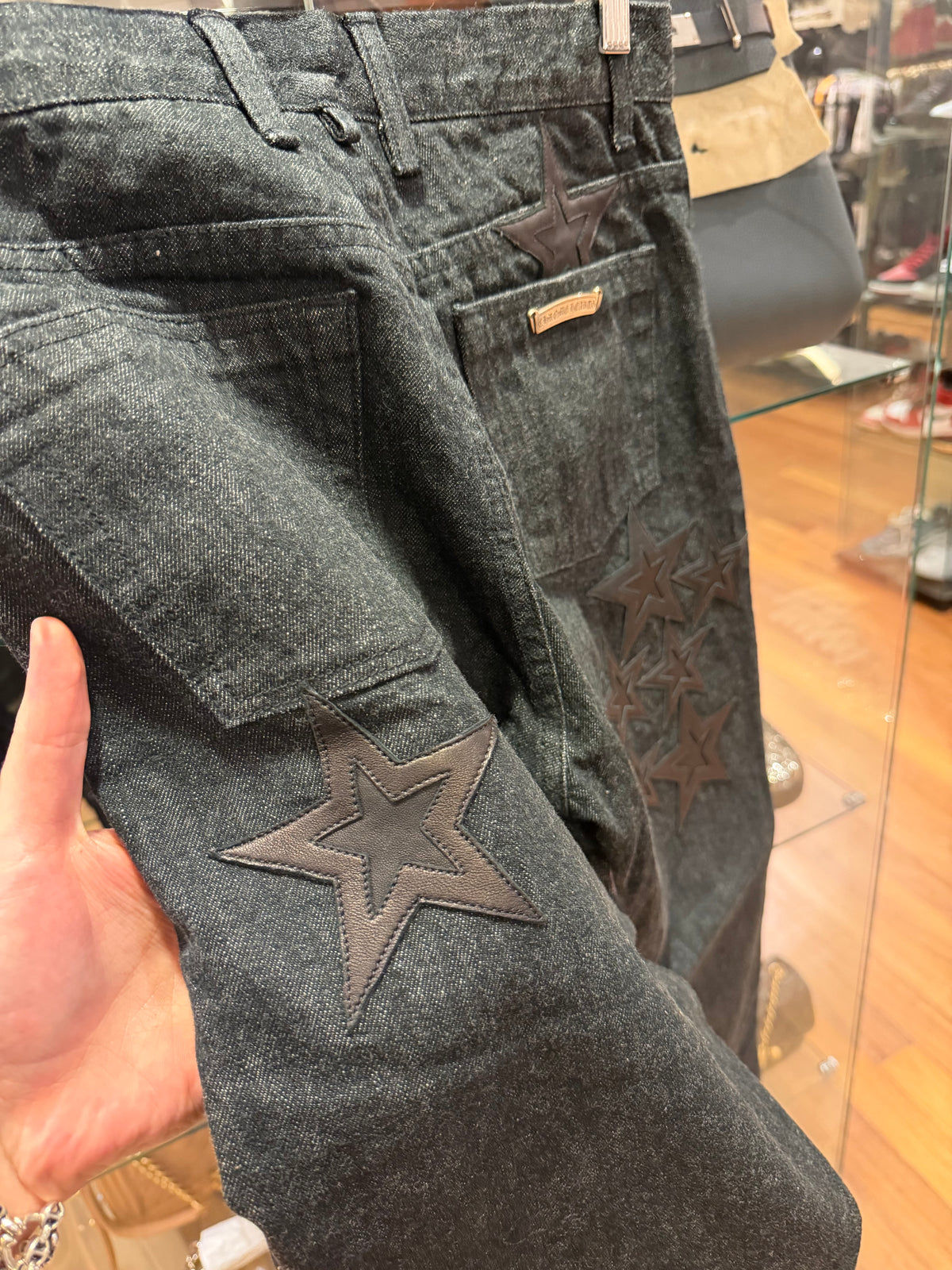 Chrome Hearts ‘Second Chances’ Star Patch Denim Jeans