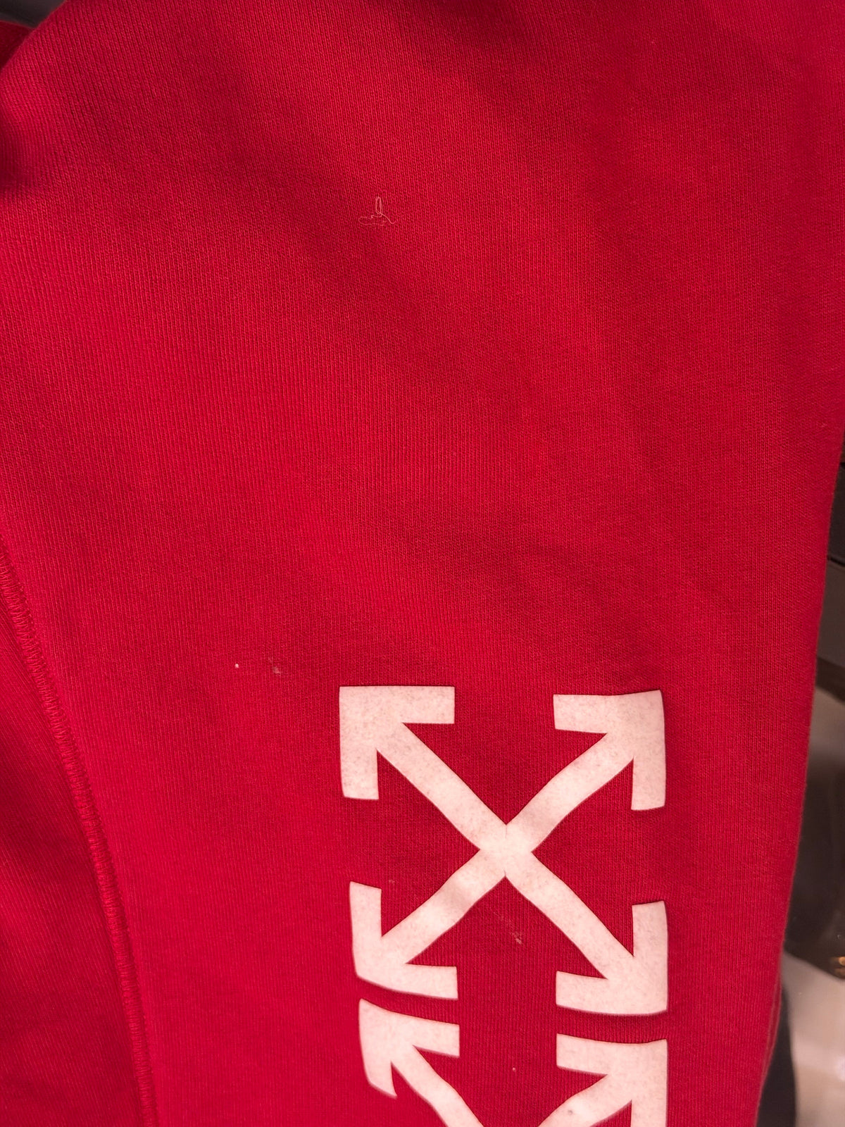 Off-White Parachute Print Joggers - Red