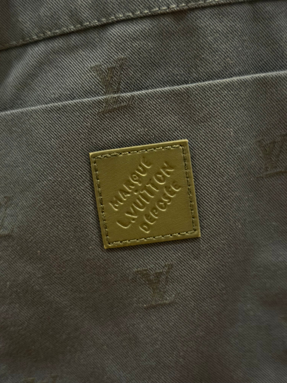 Louis Vuitton Tonal Monogram Chino Shorts - Navy
