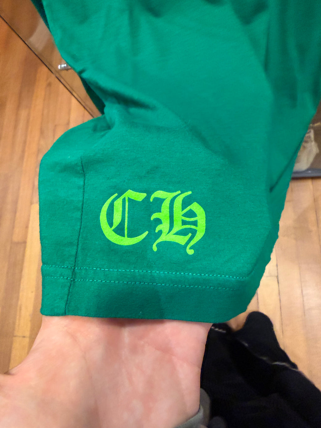 Chrome Hearts Cemetery Cross LS - Green