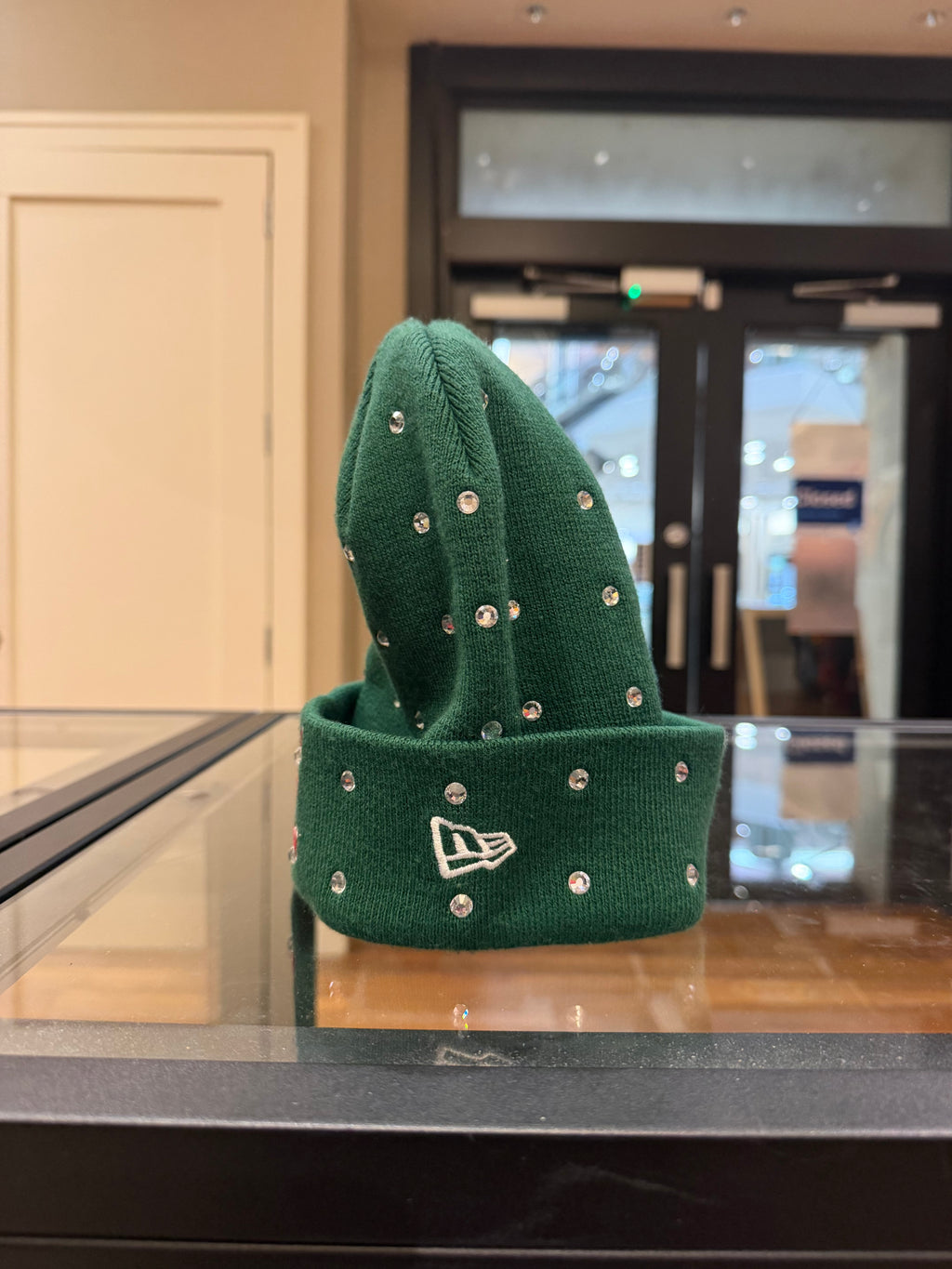 Supreme x New Era Rhinestone Beanie - Green