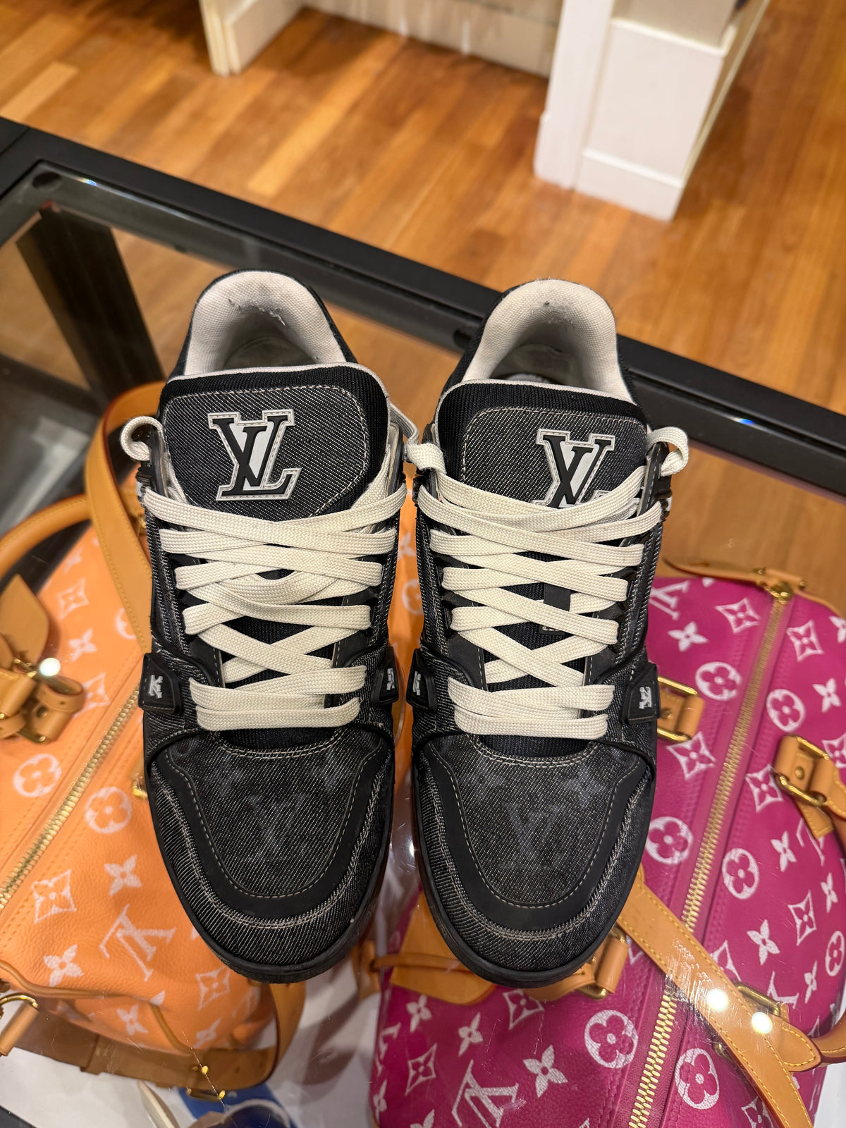 Louis Vuitton LV Monogram Trainers - Black Denim