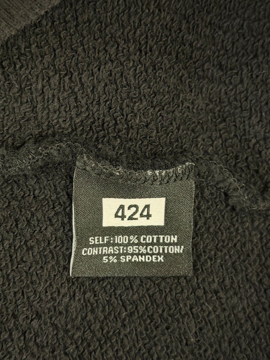 424 SS18 Paisley Bandana Hoodie - Black