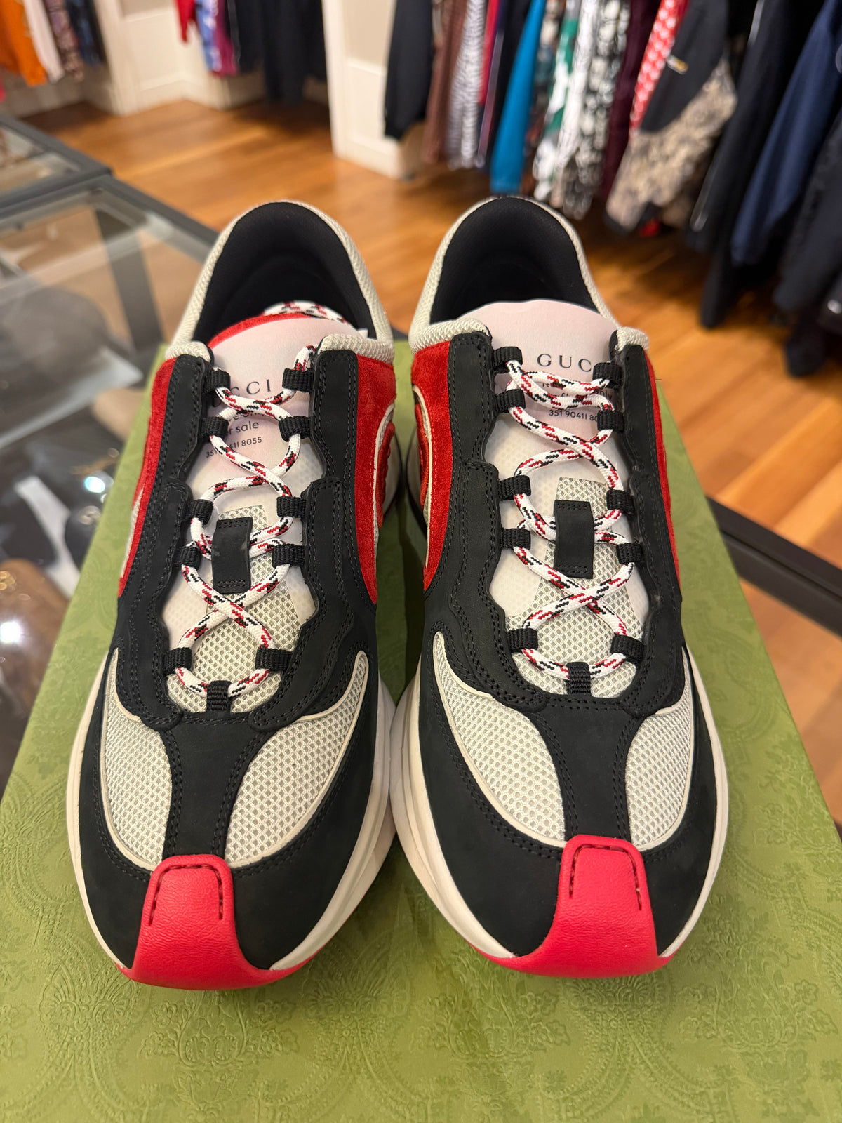 Gucci Run Suede Mesh Sneakers