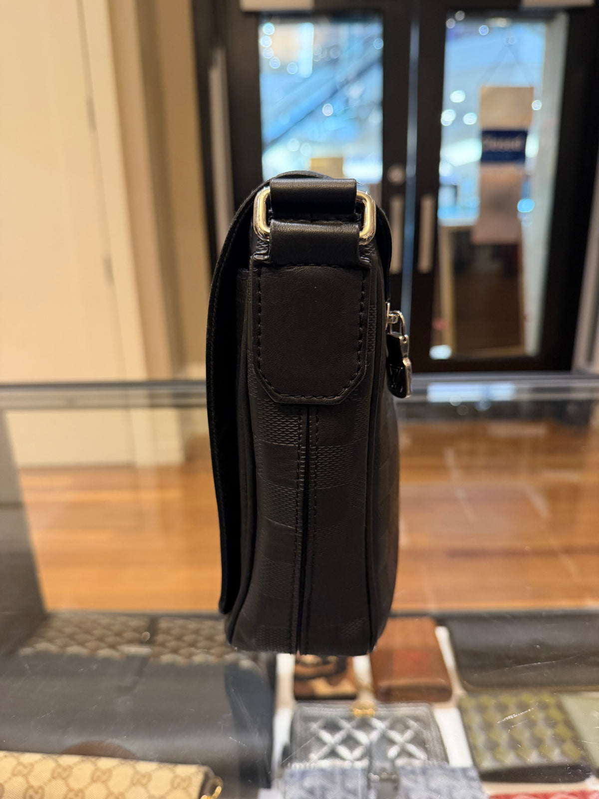Louis Vuitton Damier Messenger Bag - Black