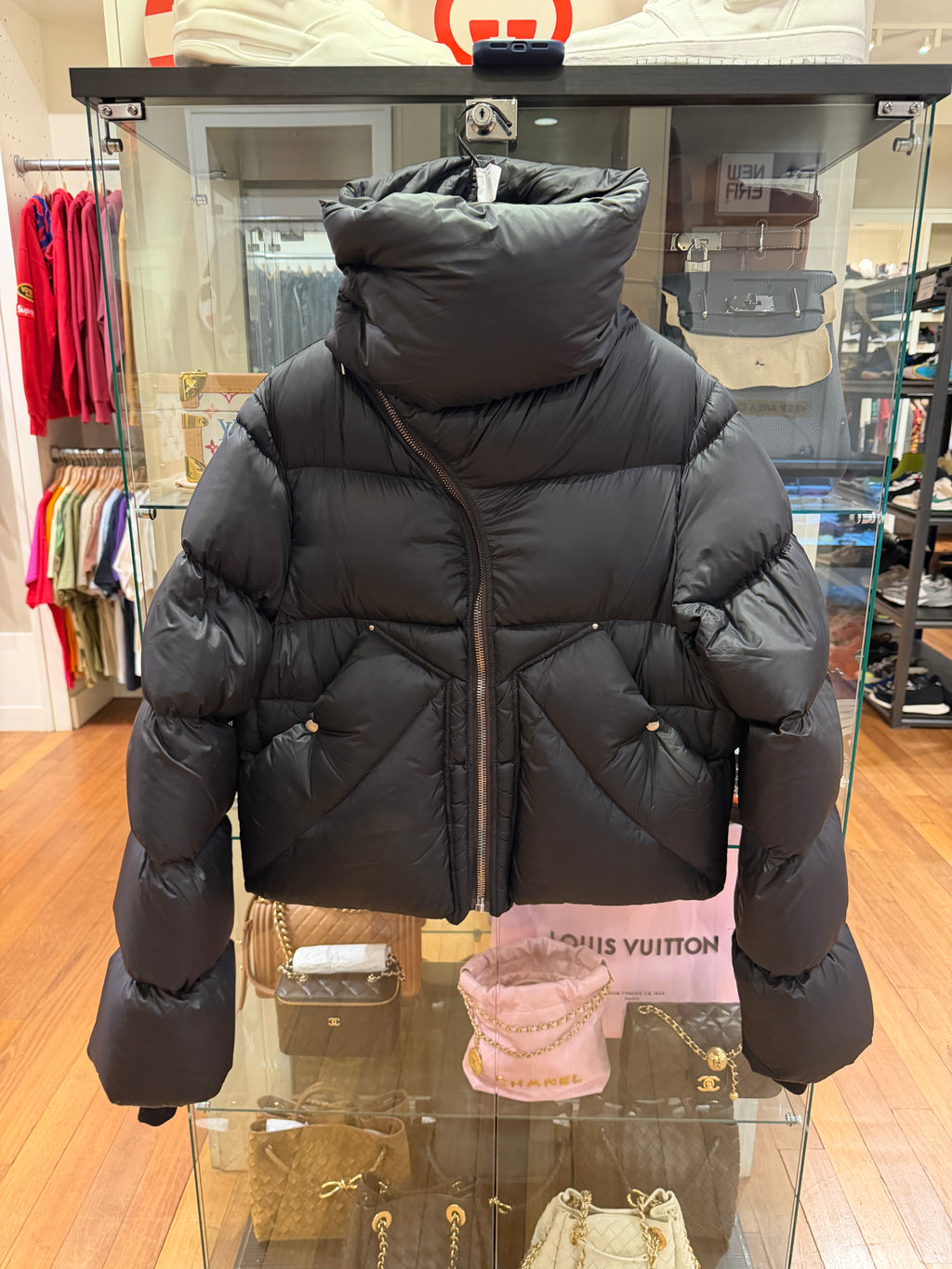 Rick Owens WMNS Performa Mountain Duvet Down Jacket - Black