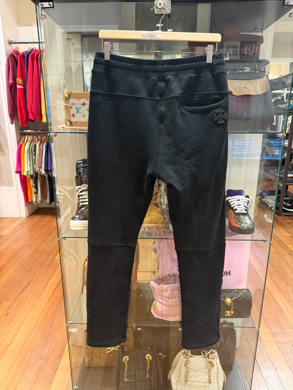 Chrome Hearts Plus Cross Double Dagger Zip Sweatpants - Black