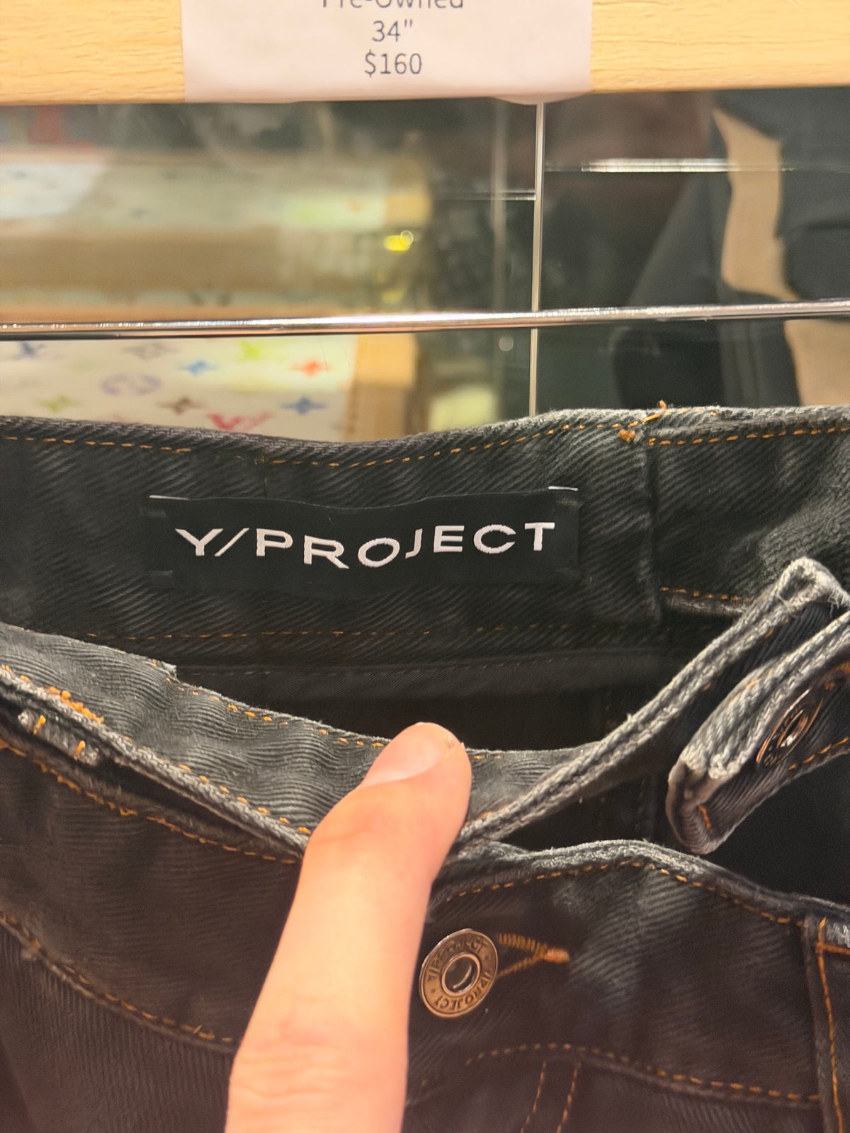 Y Project Multi Waist Jeans - Washed Black
