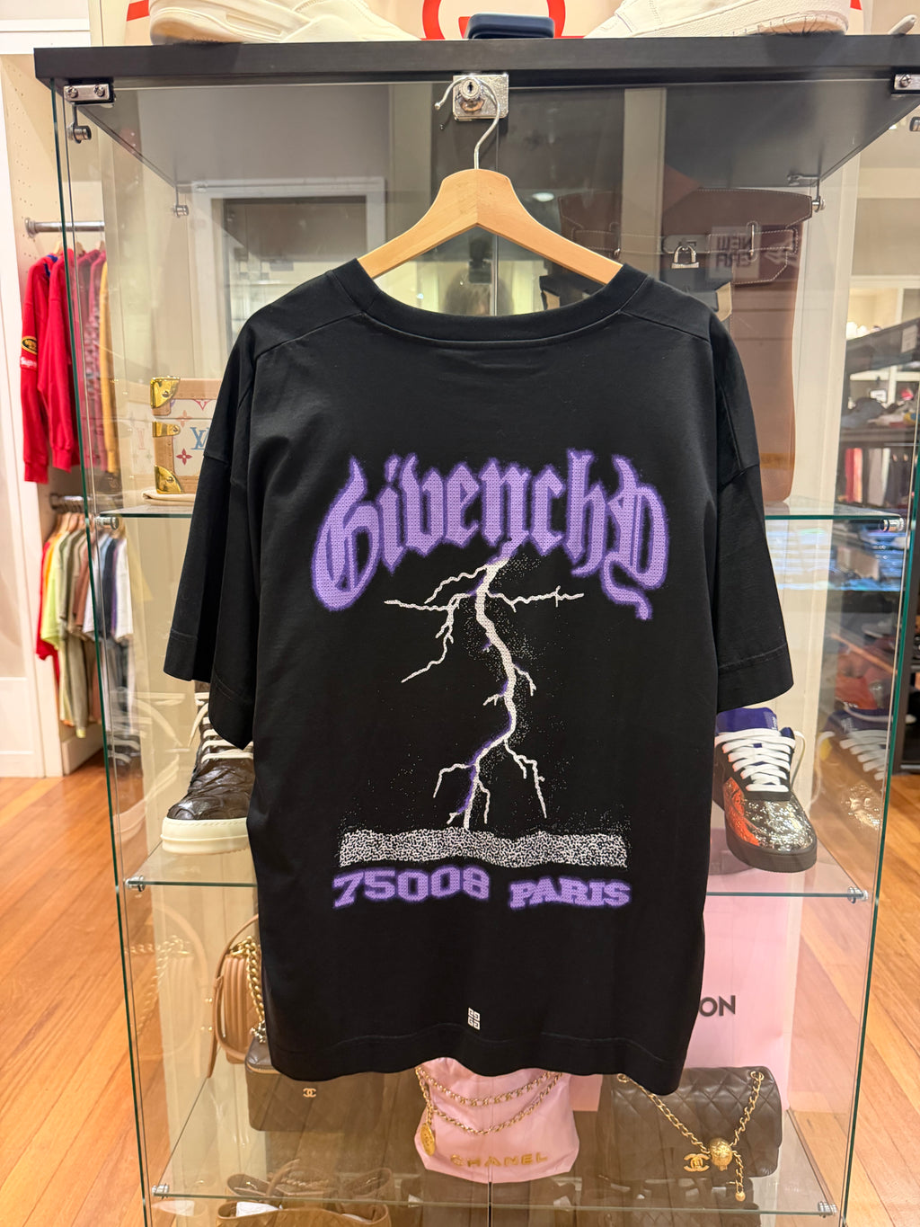 Givenchy Poster Logo Tee - Black