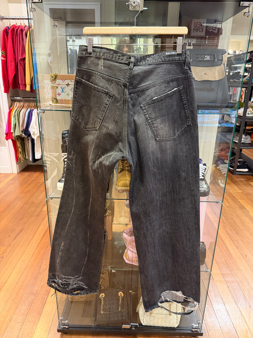 Balenciaga Split Panel Leg Denim Jeans
