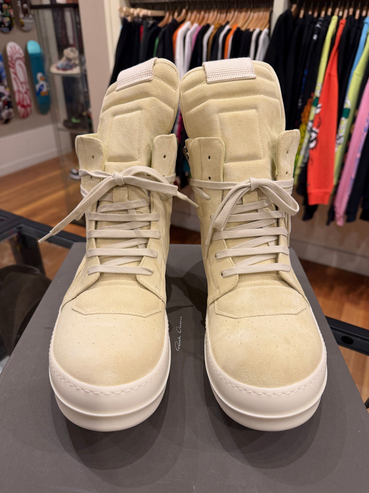 Rick Owens Geobaskets - Buttermilk