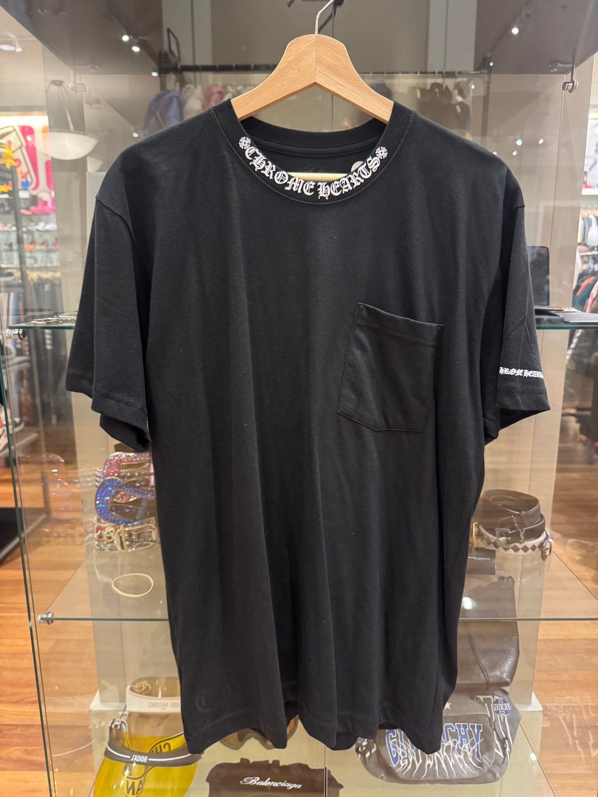 Chrome Hearts Neck Print Tee - Black