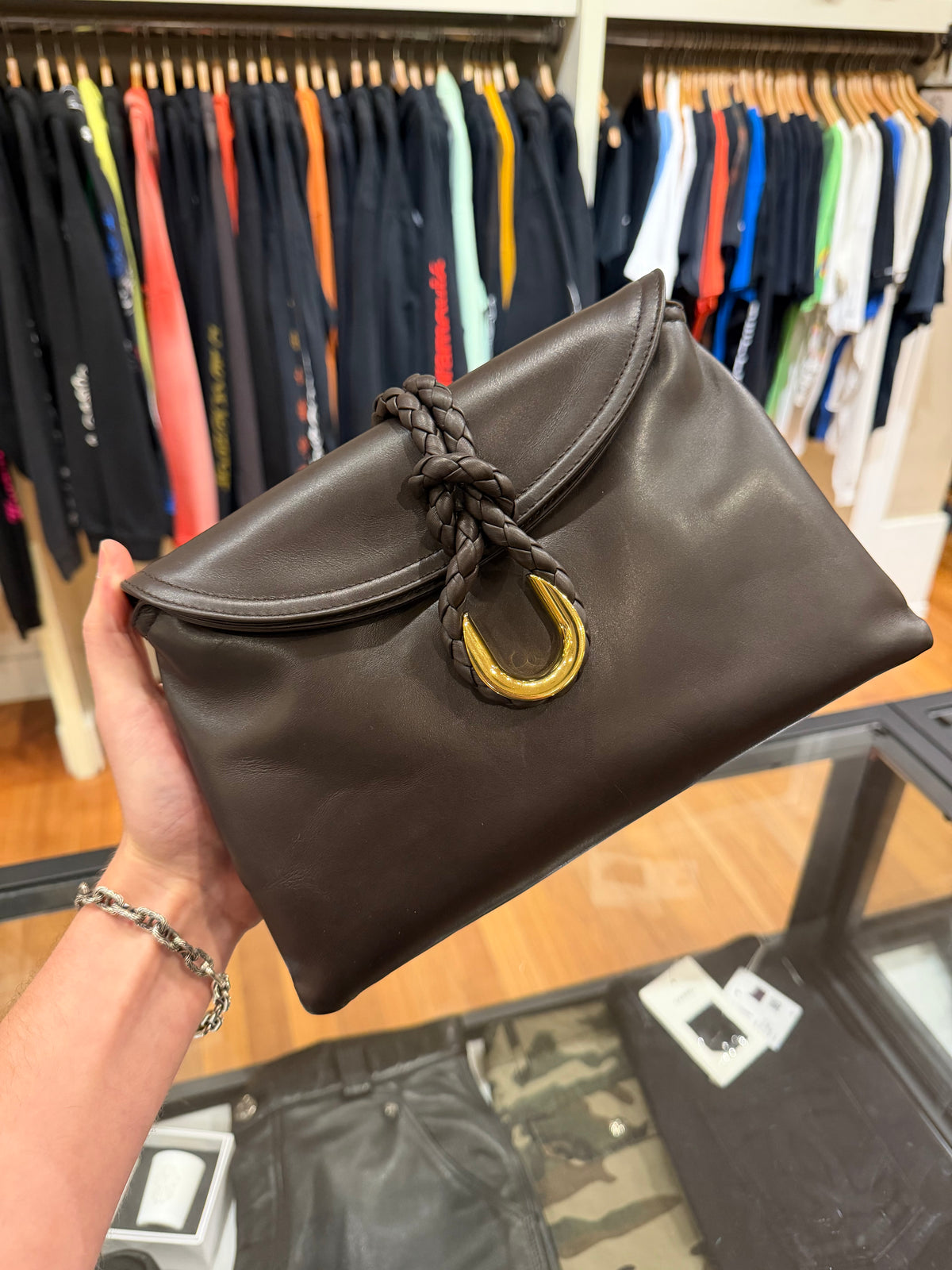 Bottega Veneta Liberta Small Fondant Brown