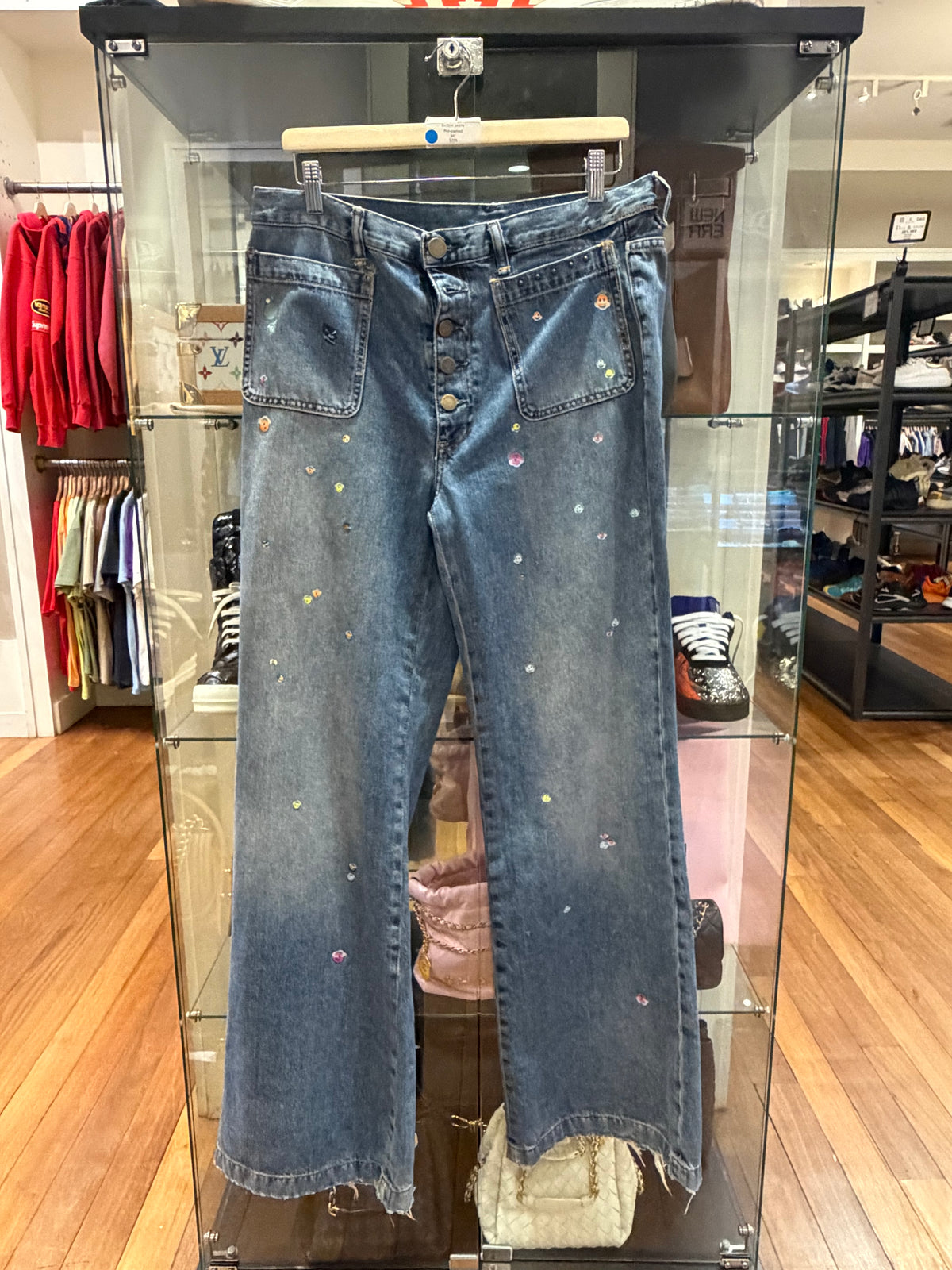 Acne Studios Blue Printed
Button Jeans