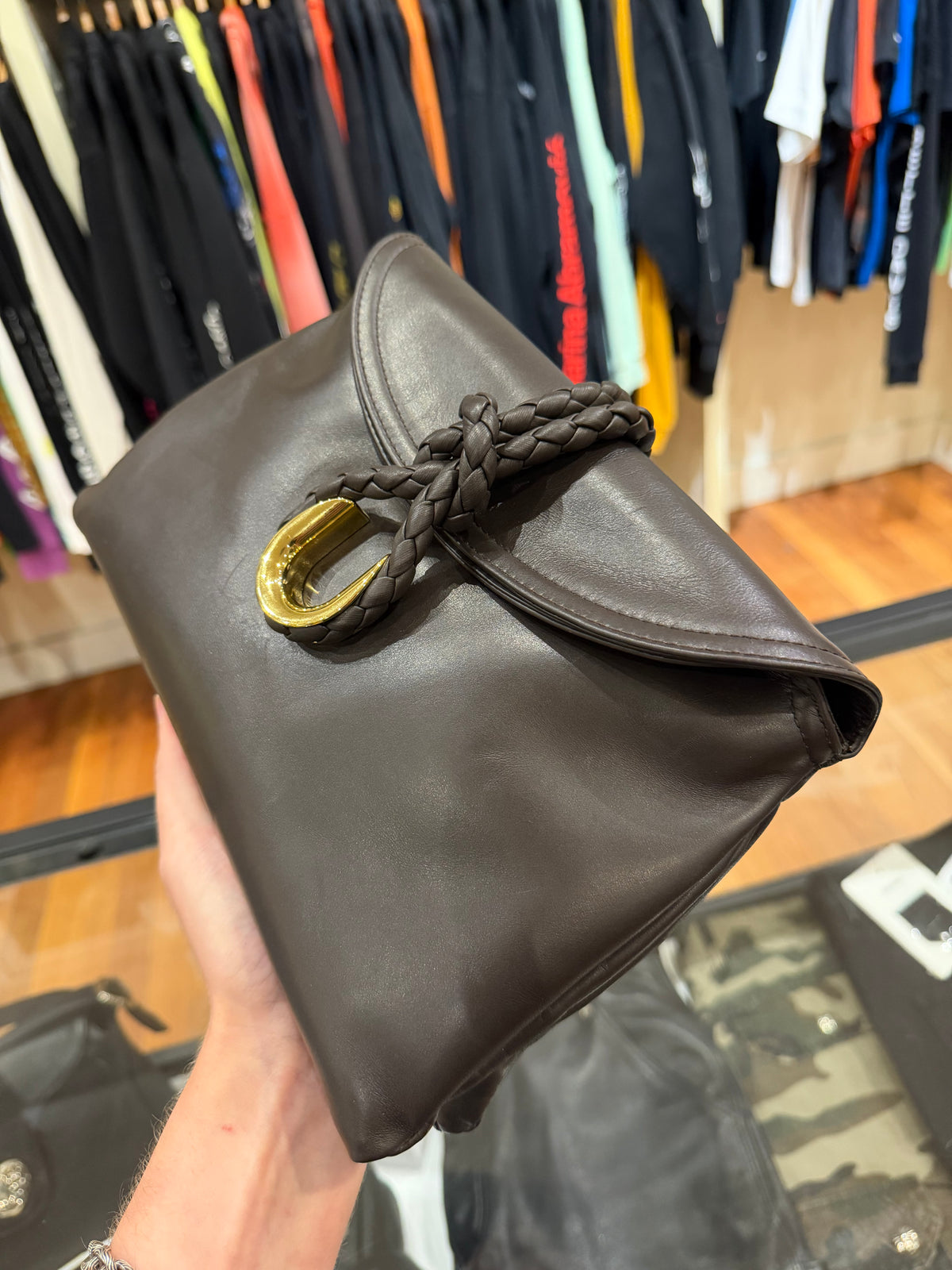 Bottega Veneta Liberta Small Fondant Brown