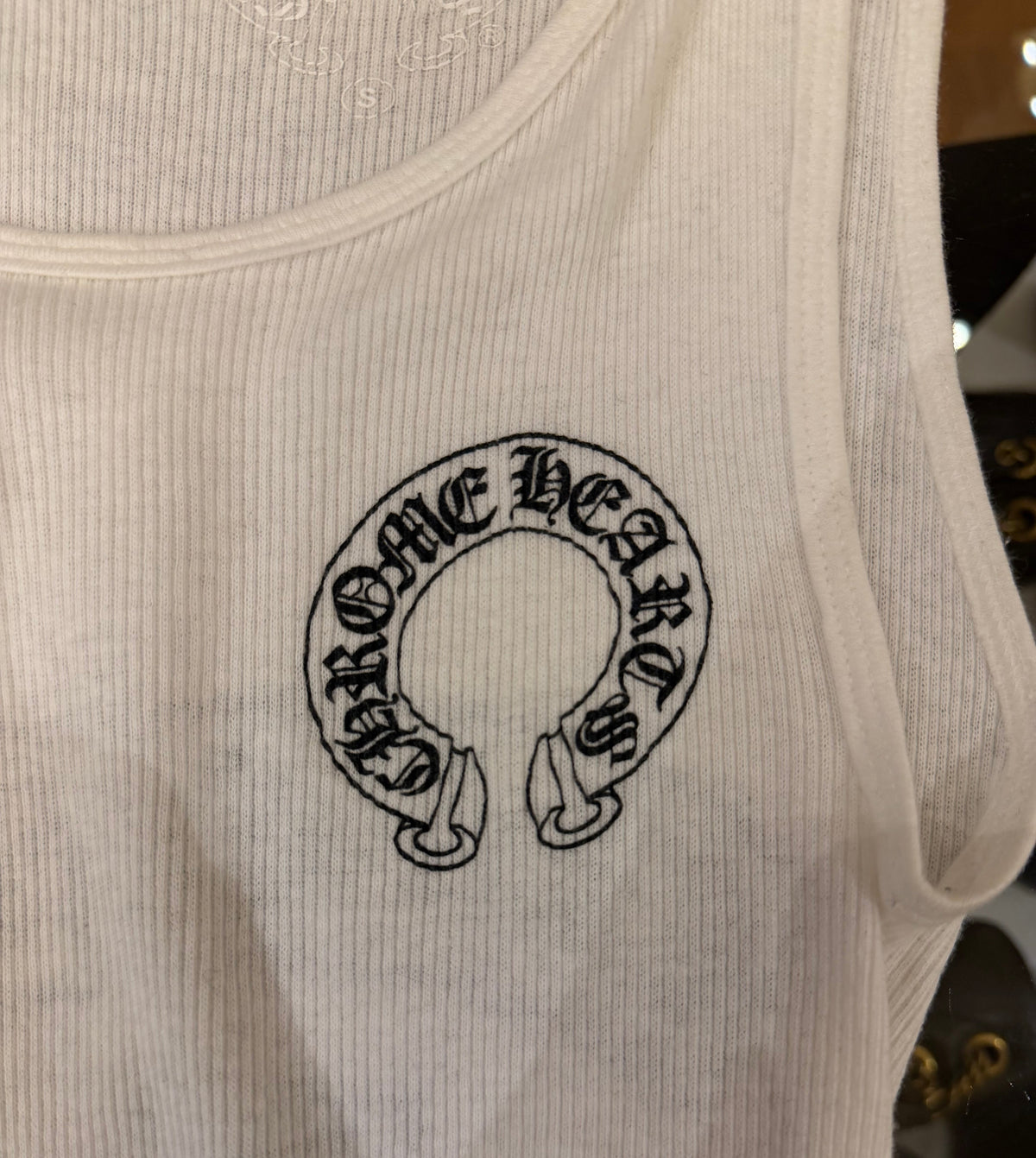 Chrome Hearts Tank Top Logo T Bar Tank Top - White
