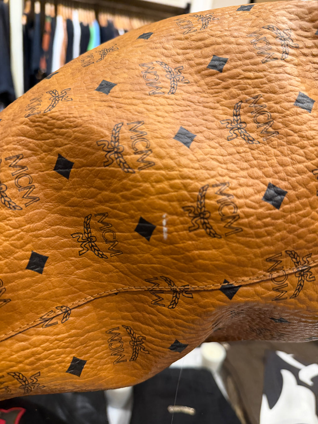 MCM Visetos Tote Bag - Orange