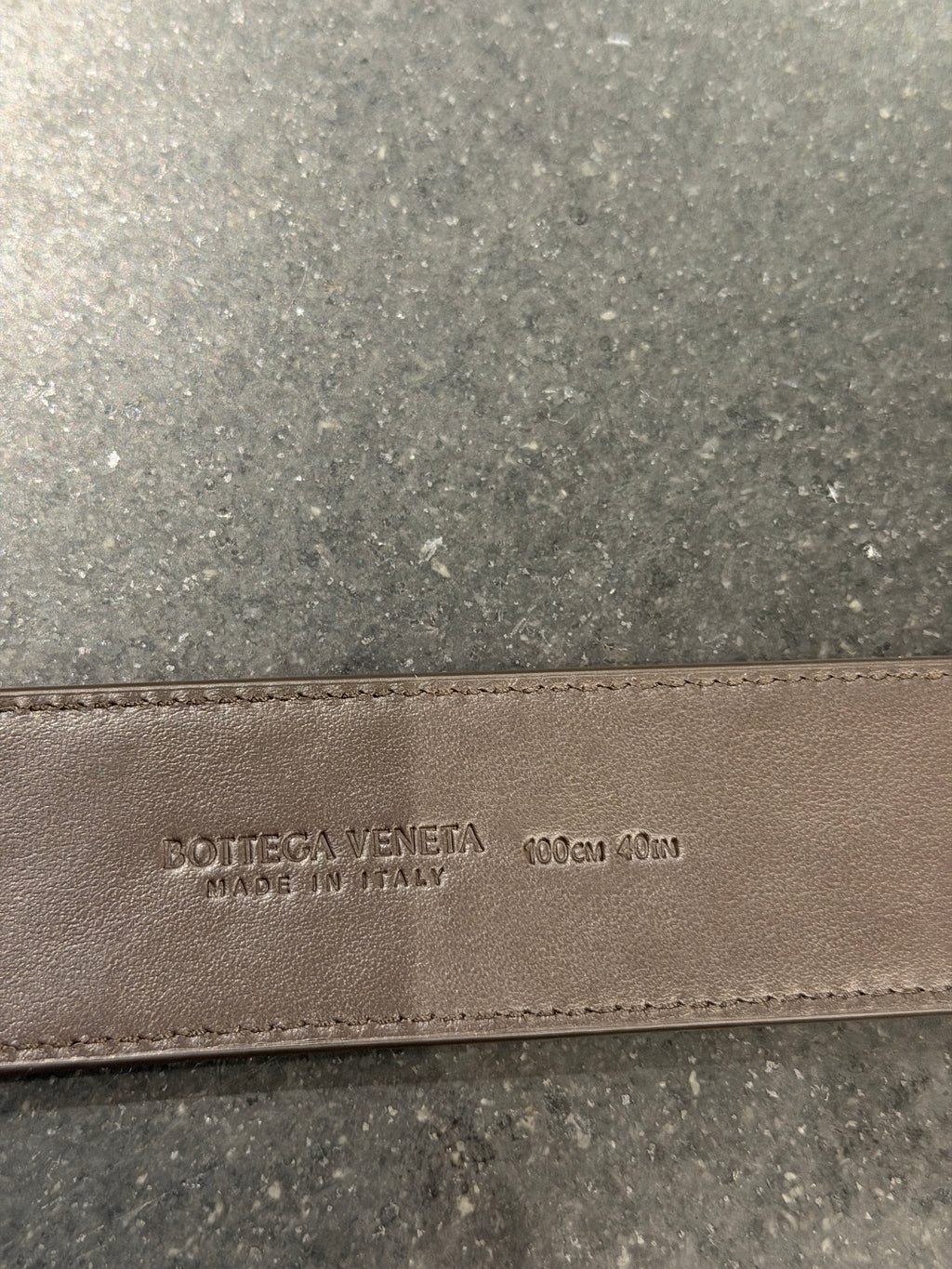 Bottega Leather Belt - Brown