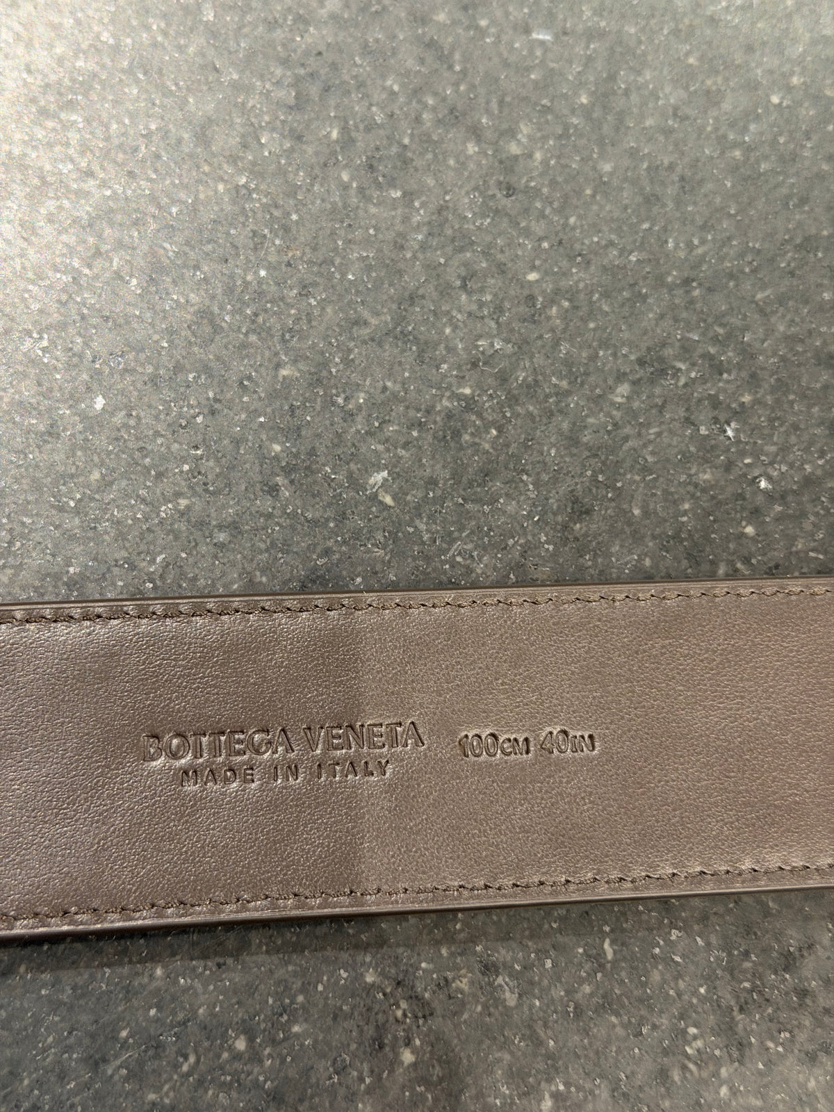Bottega Leather Belt - Brown