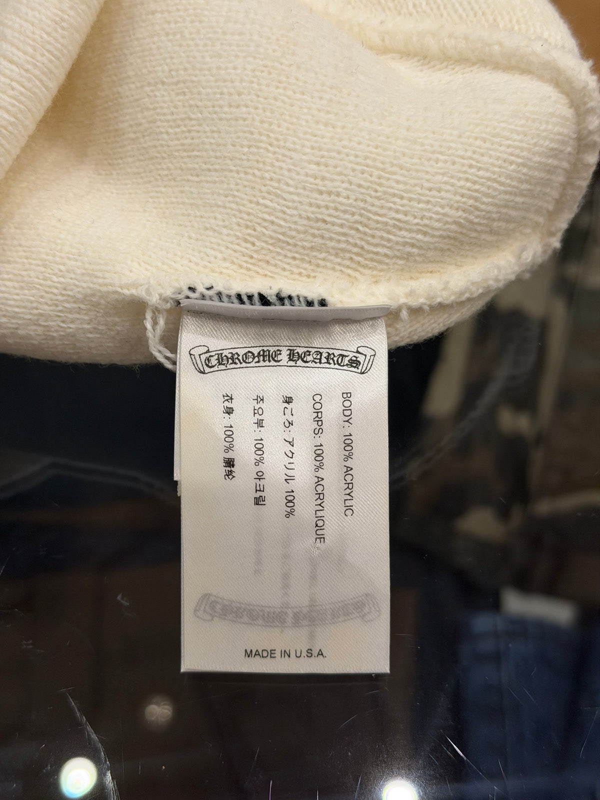 Chrome Hearts Embroidered Horseshoe Logo Beanie
