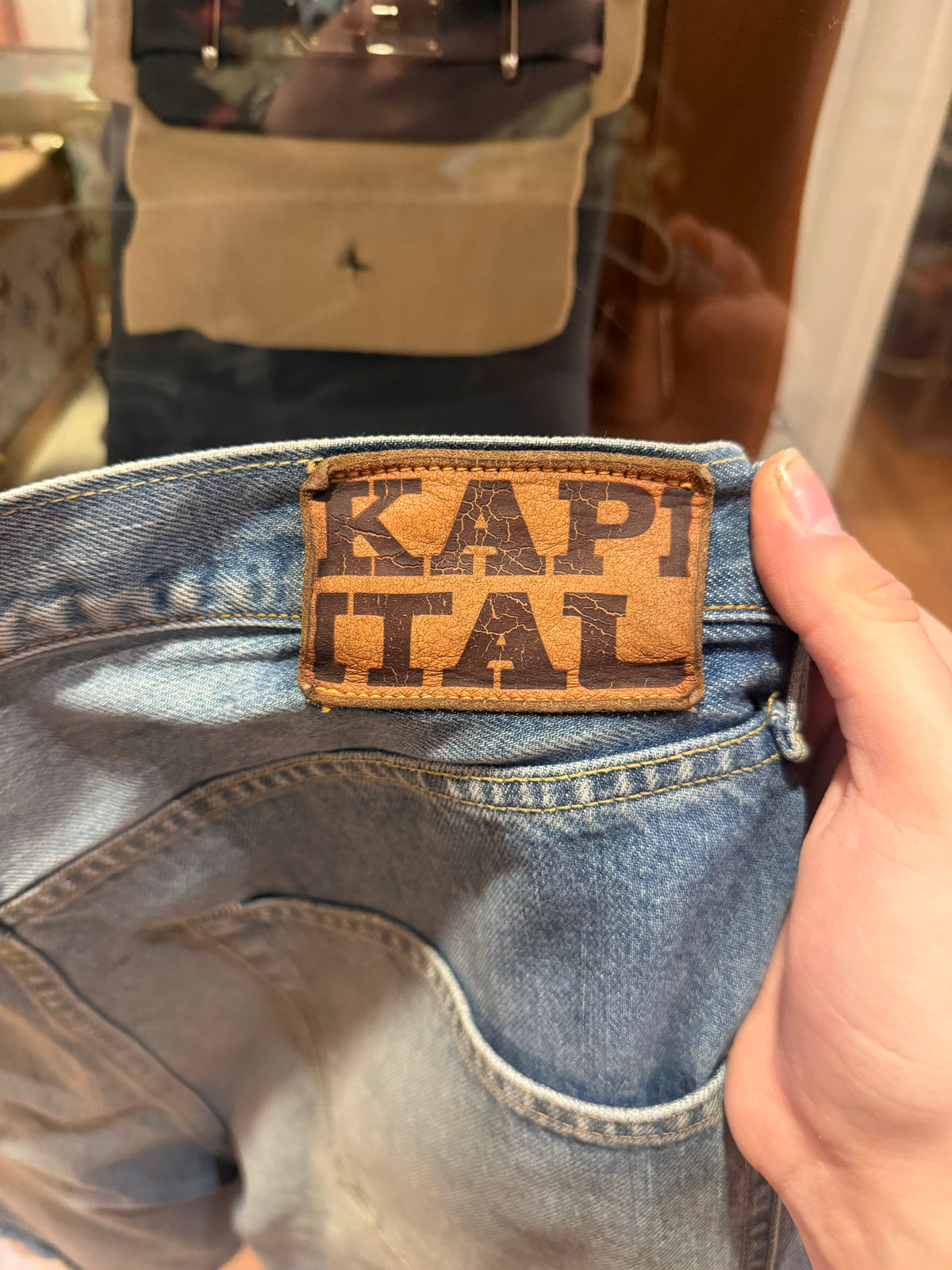 Kapital 14Oz Denim 5P Bones Denim Shorts