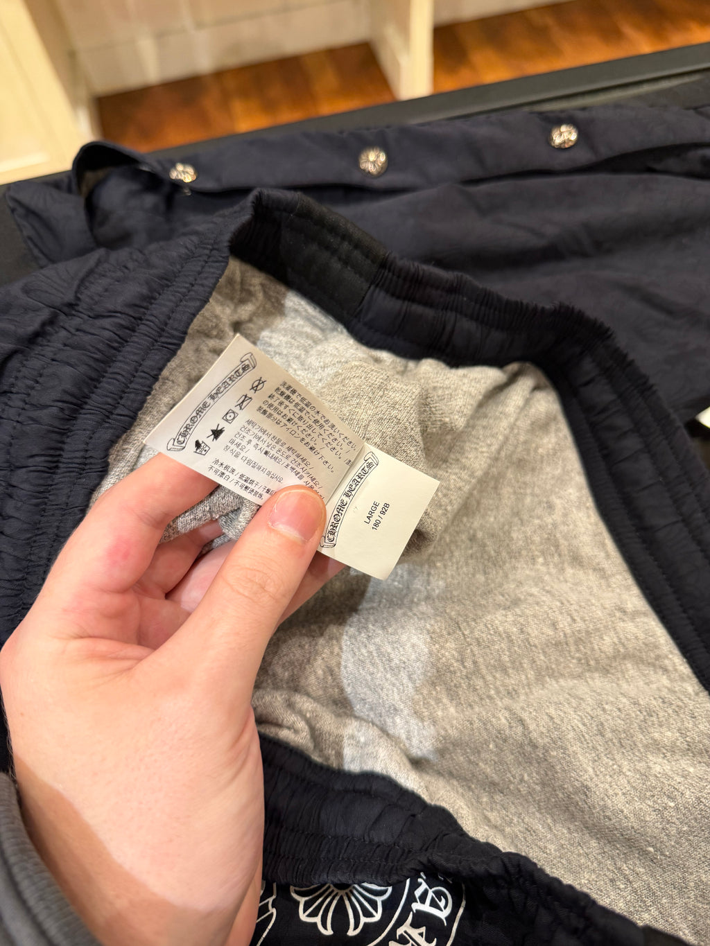 Chrome Hearts Monogram Snap Track Pants