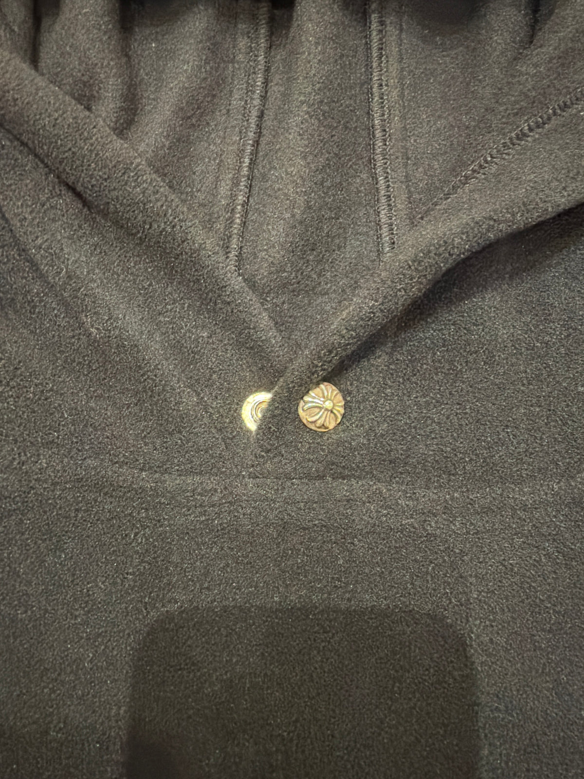 Chrome Hearts Cross Patch Fleece Hoodie