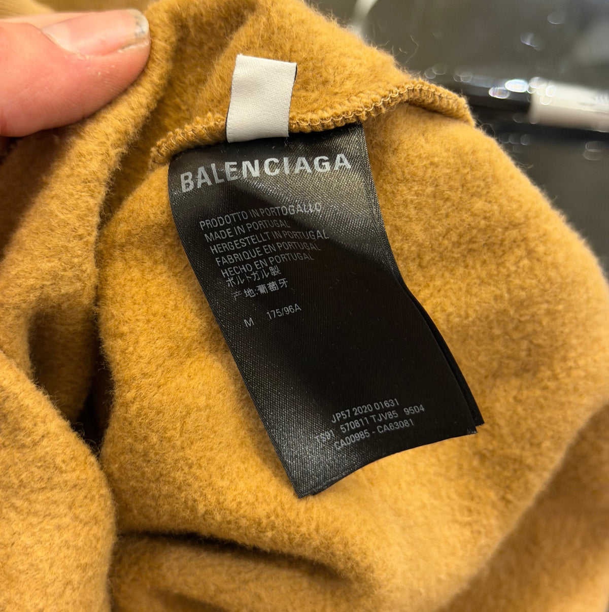 Balenciaga Embroidered Logo Hoodie - Brown