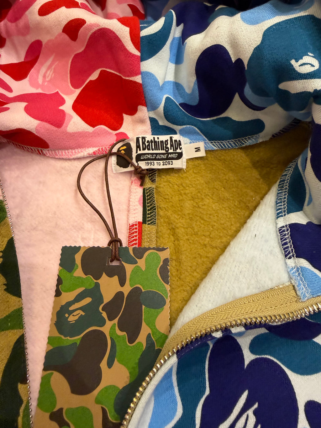 Bape ABC Camo Crazy Shark Full Zip Hoodie