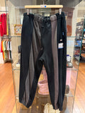 Maison Mihara Yasuhiro Vertical Switching Pants - Black/Grey