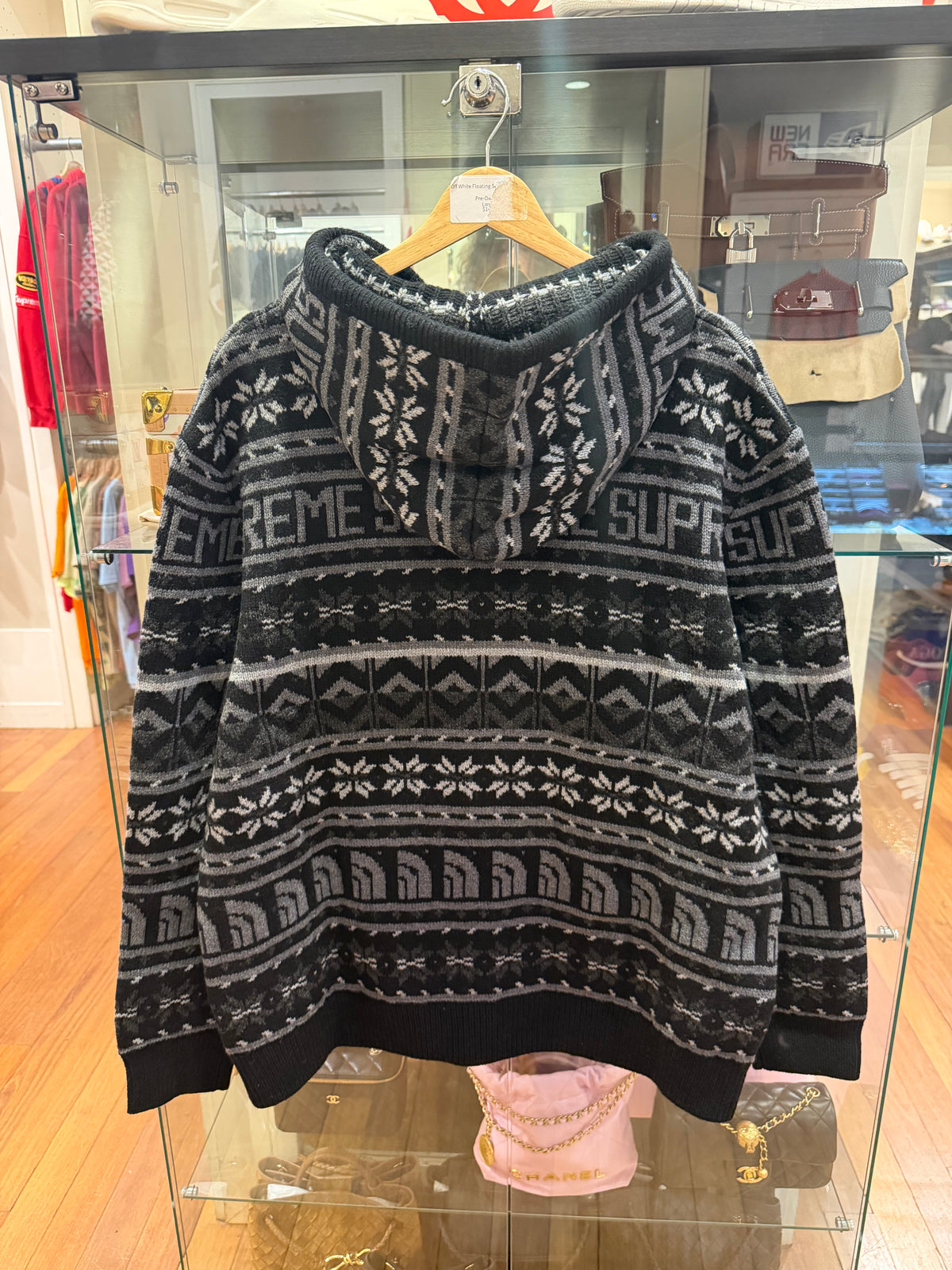 Supreme x North Face Knit Zip Up Sweater