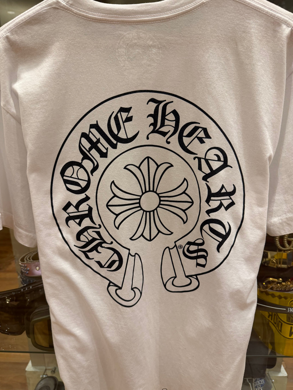 Chrome Hearts Horseshoe Logo Pocket Tee - White