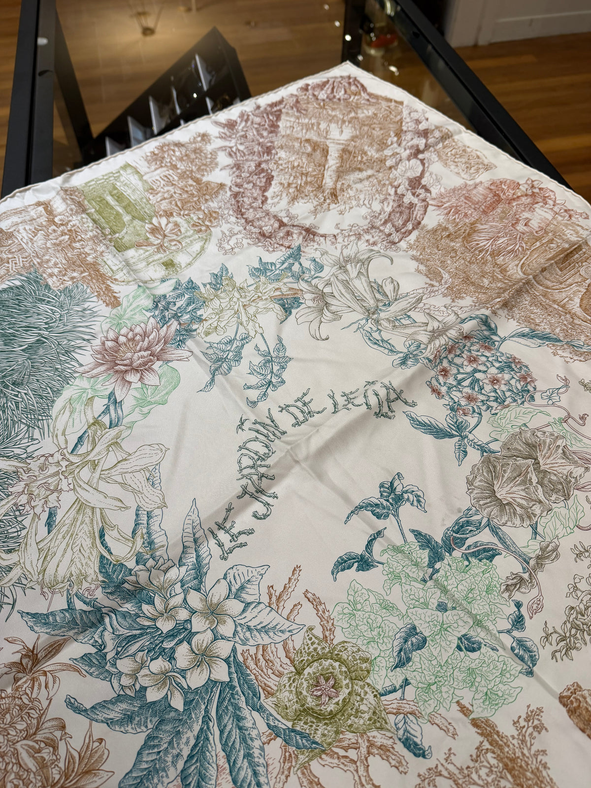 Hermes Le Jardin de Leila Cashmere Shawl