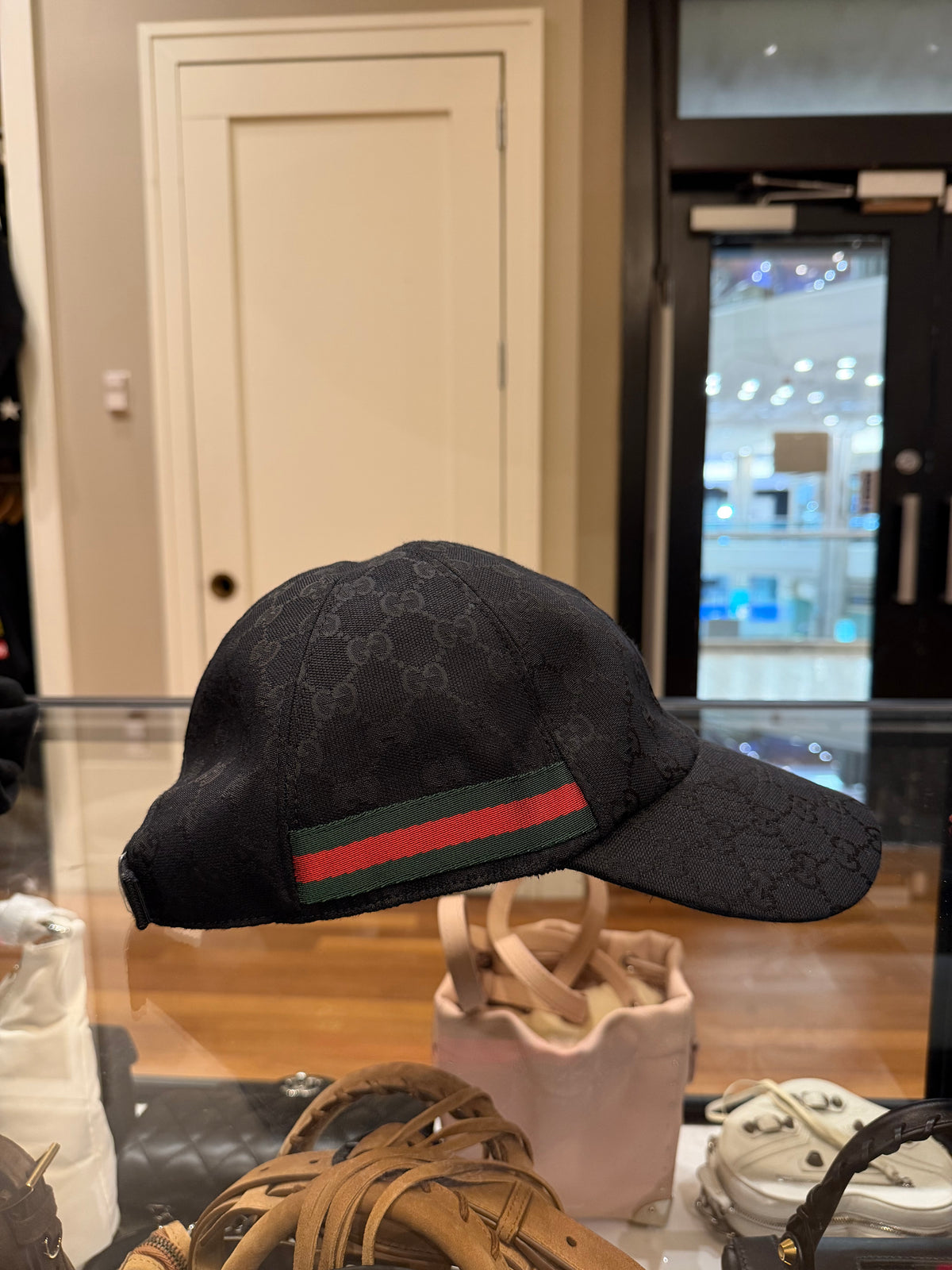 Gucci Web Detailed GG Baseball Hat