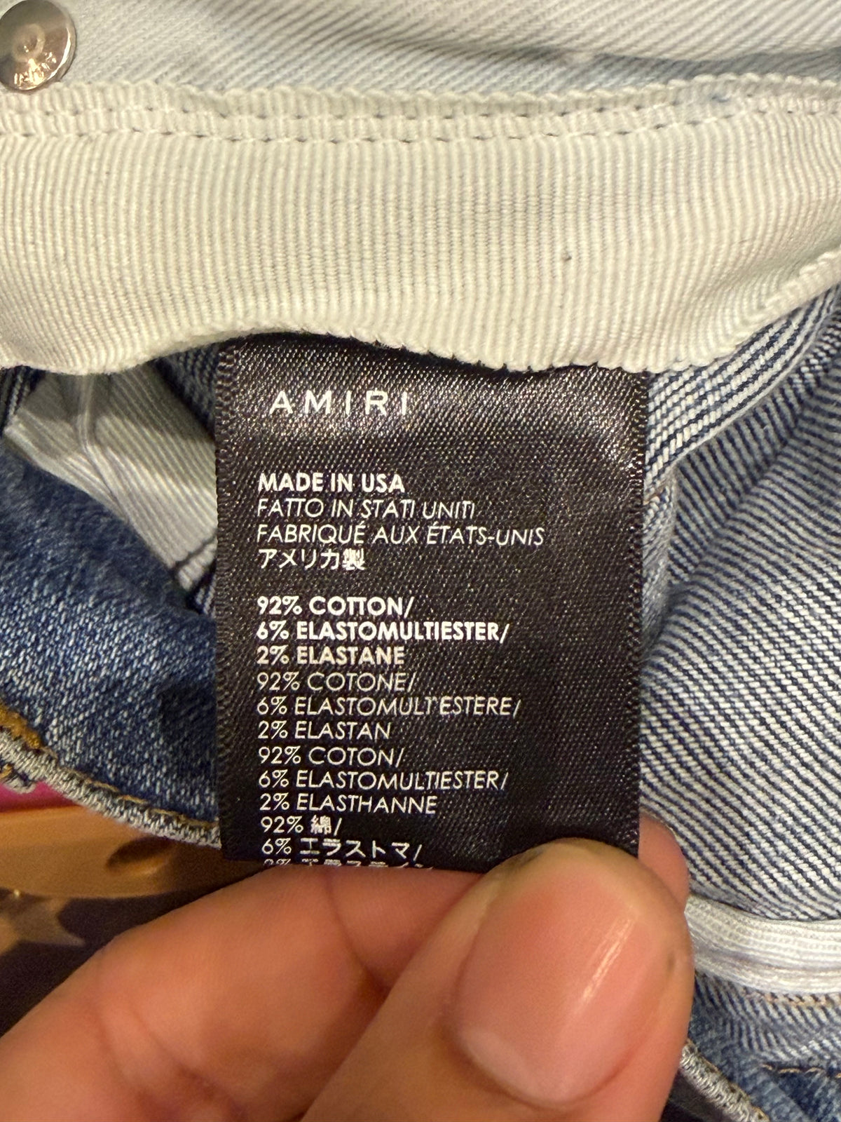 Amiri Thrasher Jeans - Multicolor Bandana Patch