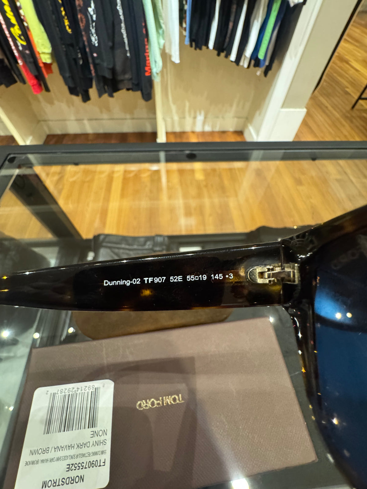 Tom Ford 55mm Dunning Rectangular Sunglasses - Brown