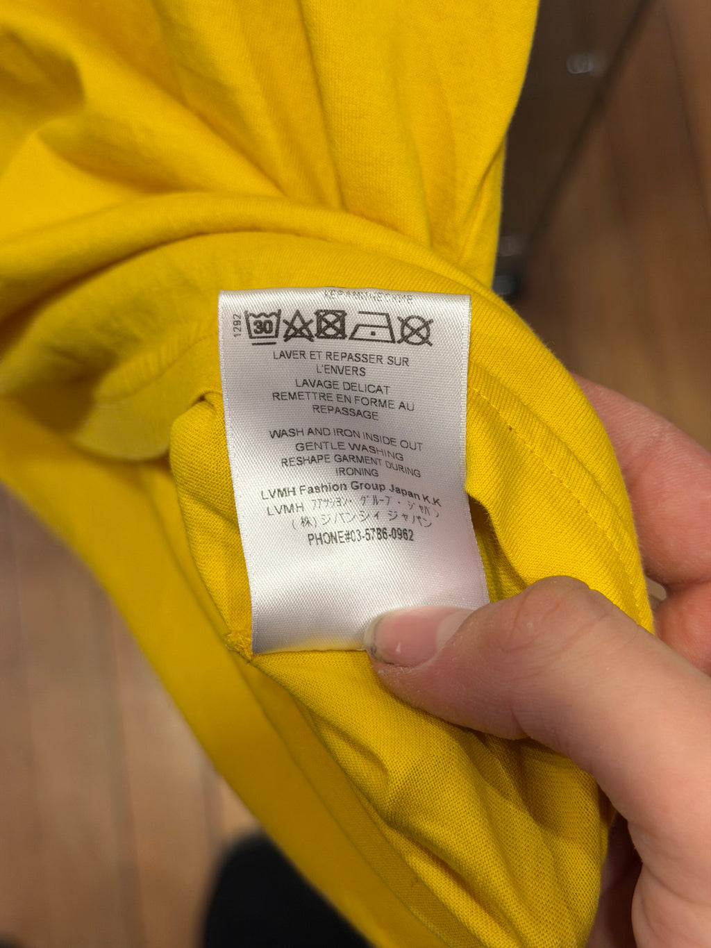 Givenchy Script Logo Tee - Yellow