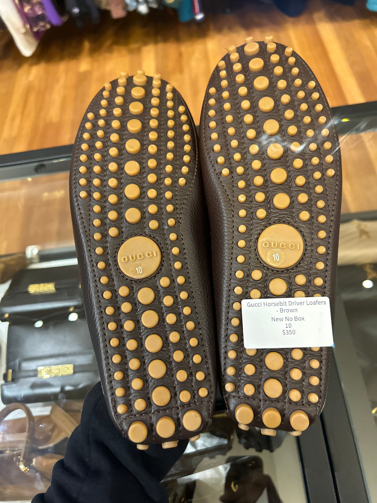 Gucci Horsebit Driver Loafers - Brown