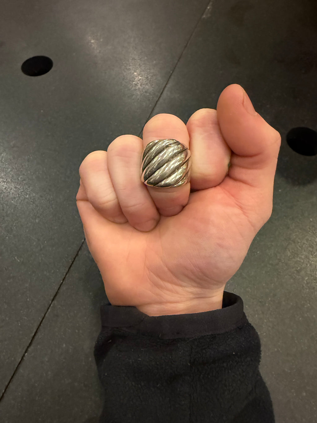 David Yurman Fluted Silver Ring