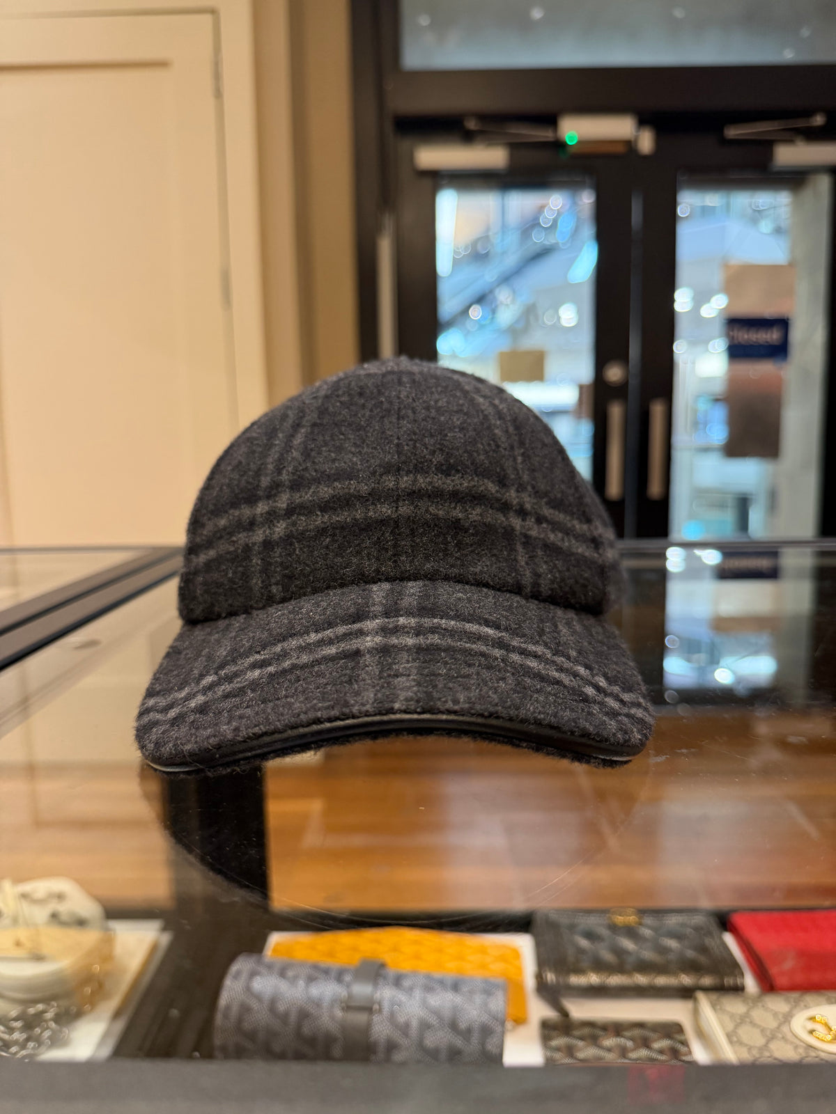 Burberry Lambskin Baseball Hat - Black