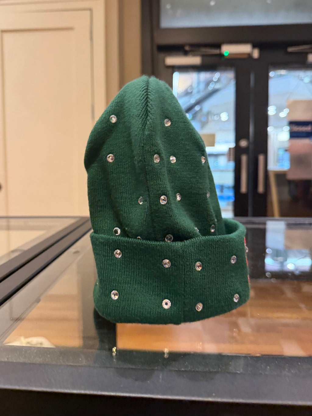 Supreme x New Era Rhinestone Beanie - Green