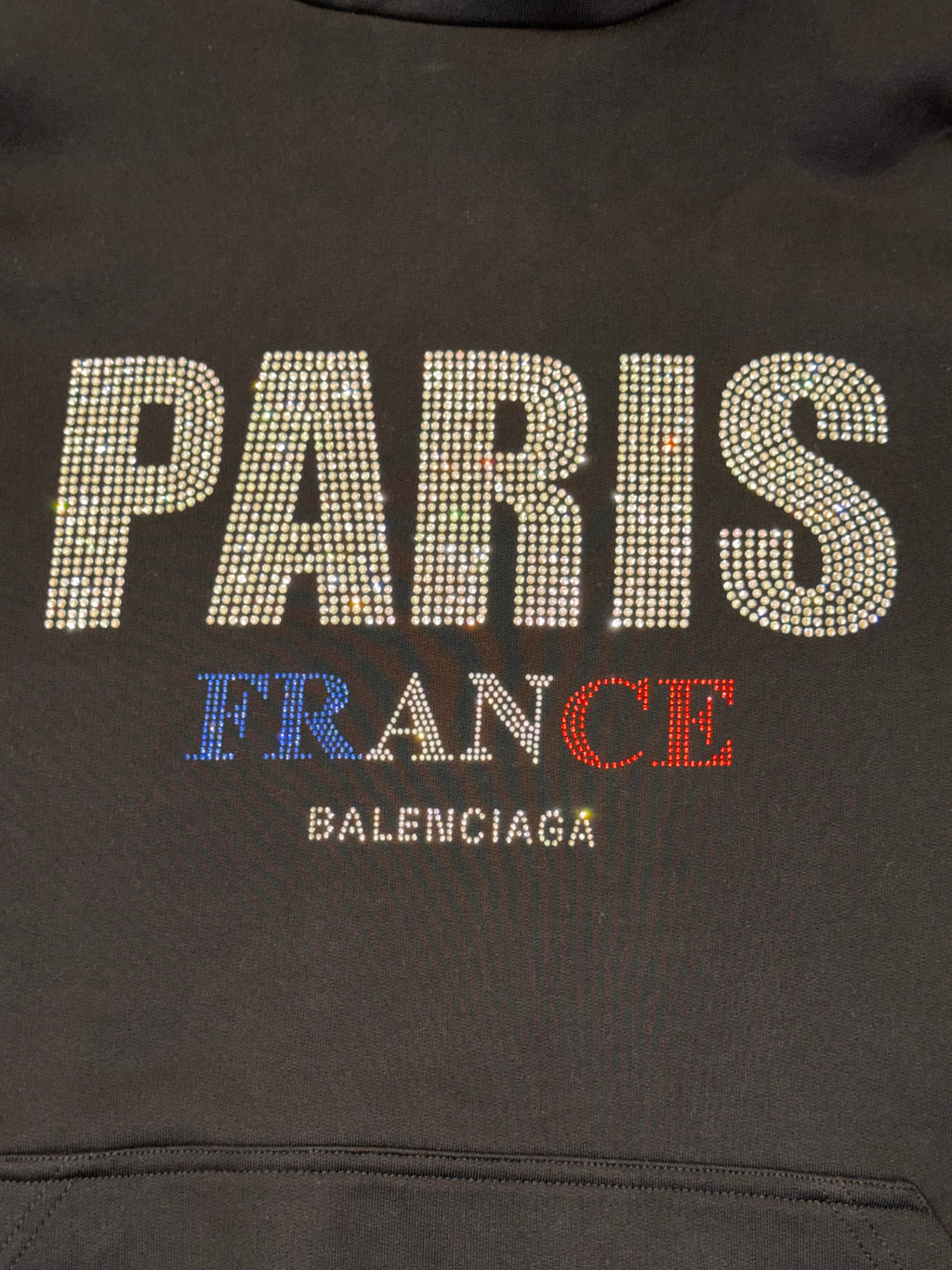 Balenciaga Paris Rhinestone Hoodie