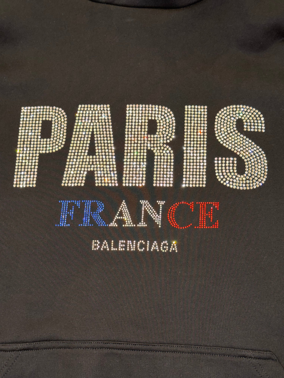 Balenciaga Paris Rhinestone Hoodie