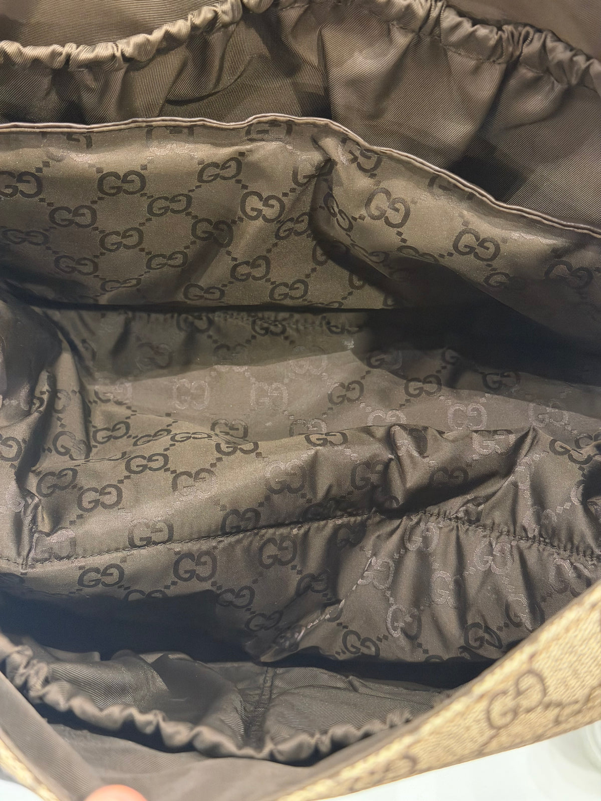 Gucci GG Supreme Canvas Diaper / Large Changing Bag
