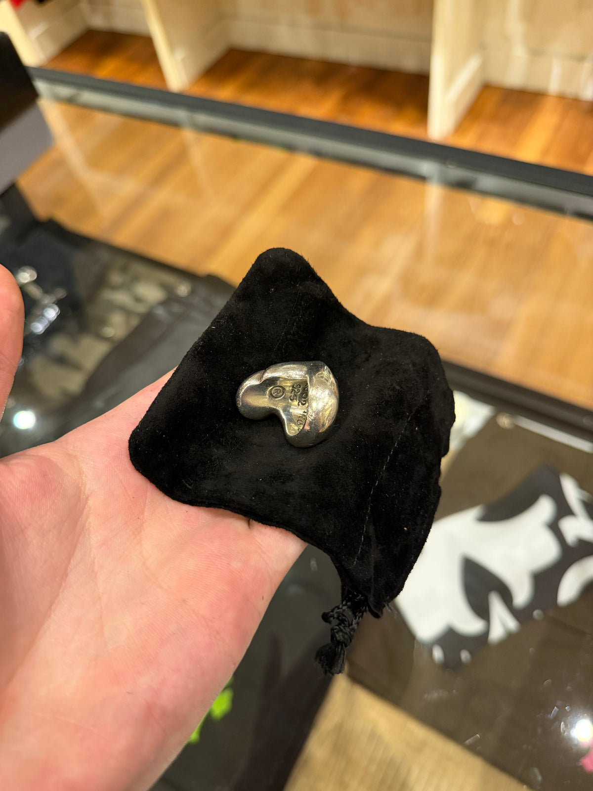 Chrome Hearts Rolling Stones Lip & Tongue Ring - Silver